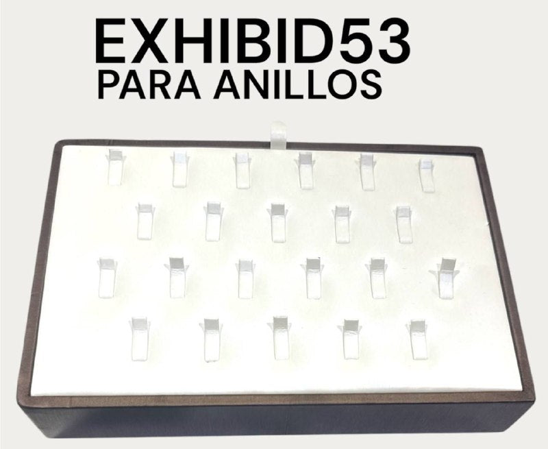 MAQUETA EXHIBIDOR DE ANILLOS JOYERIA 22 ANILLOS