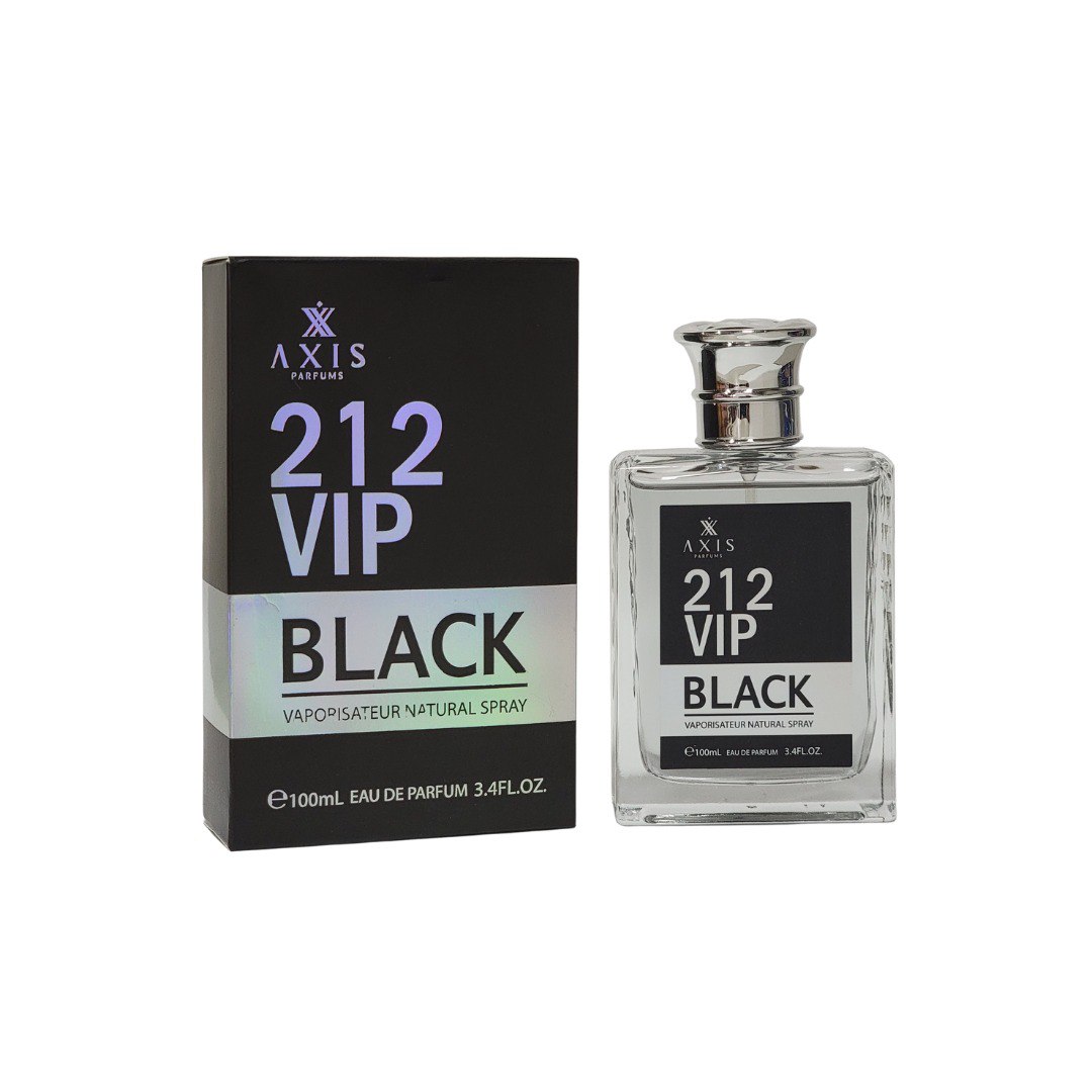 AXIS PARFUMS 212 VIP BLACK EDP 100ML (H) (AROMA SIMILAR CAROLINA HERRERA 212 VIP BLACK NYC)