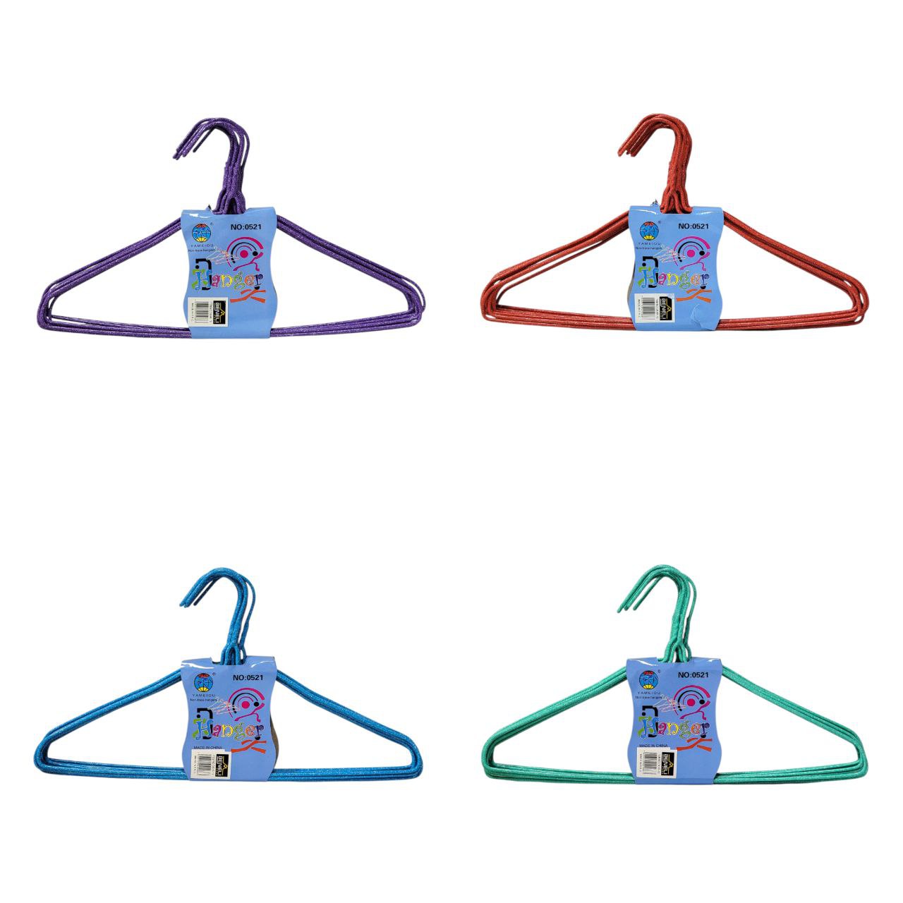 SET DE GANCHOS PARA ROPA PLATICOS 10PCS WONDER YAMEIOU 39X21CM