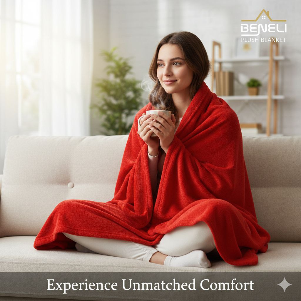 COBIJA MANTA DE VELLÓN SÚPER SUAVE BENELI HOME 127X152CM