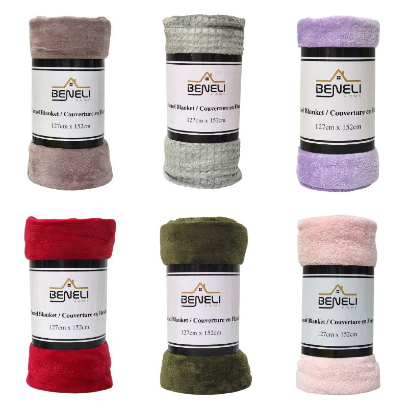 COBIJA MANTA DE VELLÓN DE TERCIOPELO BENELI HOME 127X152CM
