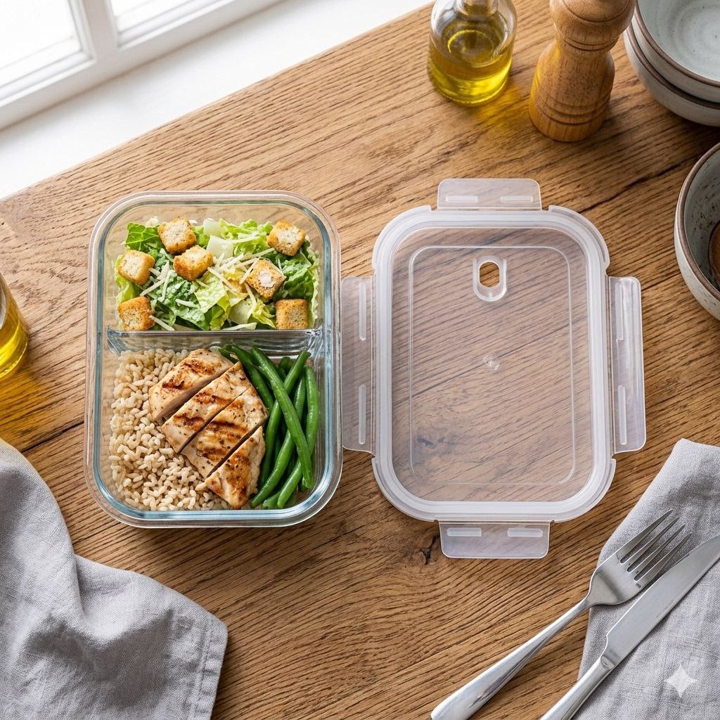 RECIPIENTE PANA PARA ALIMENTOS HERMETICO DE VIDRIO BENELI HOME 9X17X23CM