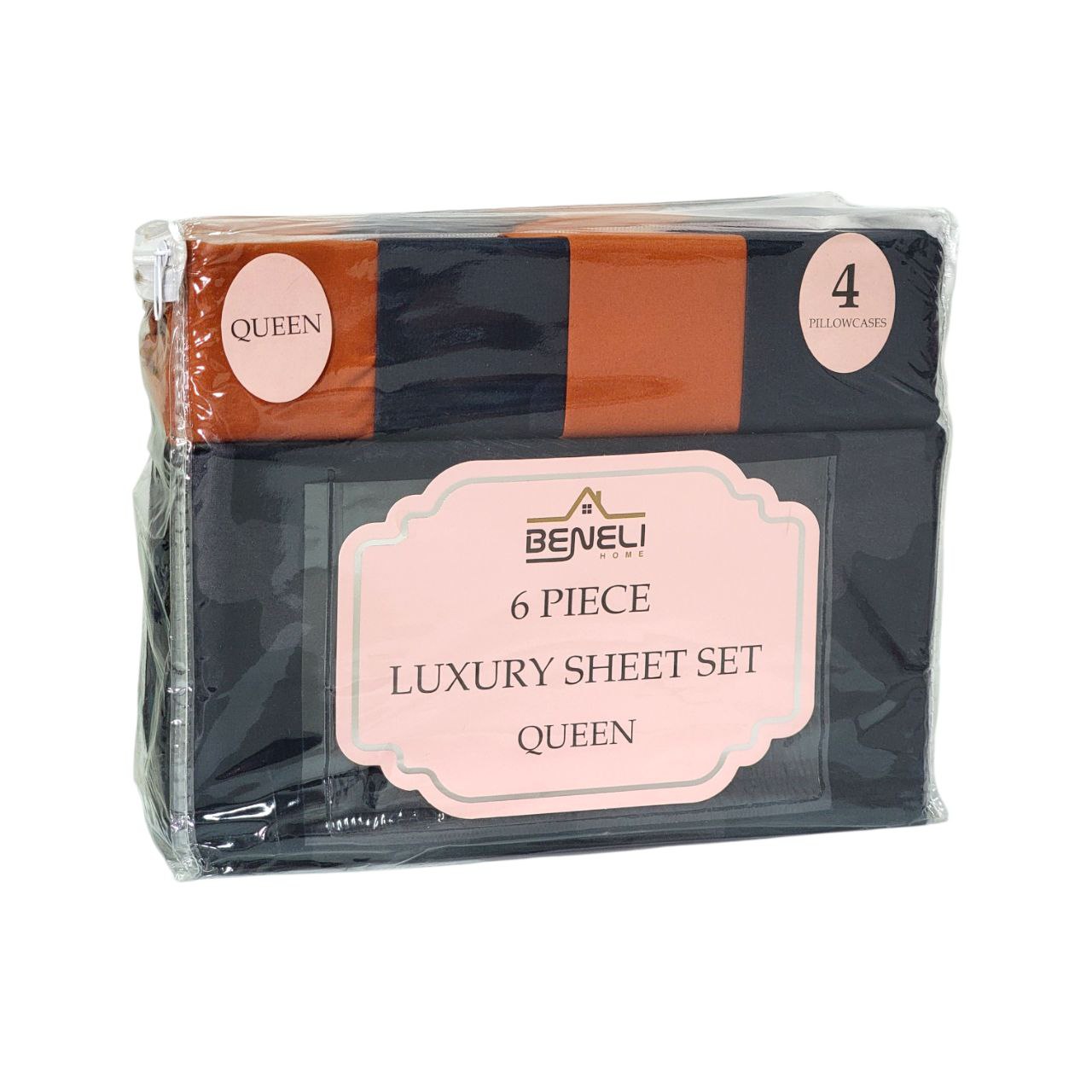 JUEGO DE SÁBANAS QUEEN 6PCS BENELI HOME