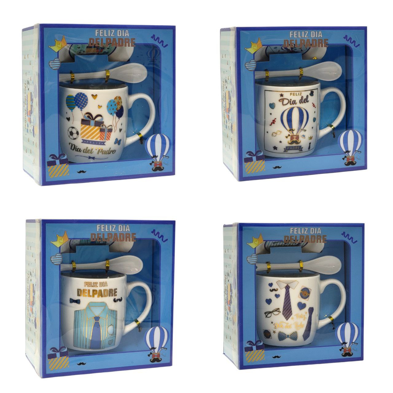TAZA DE REGALO PARA PAPÁ DE CERAMICA 3PCS BENELI HOME