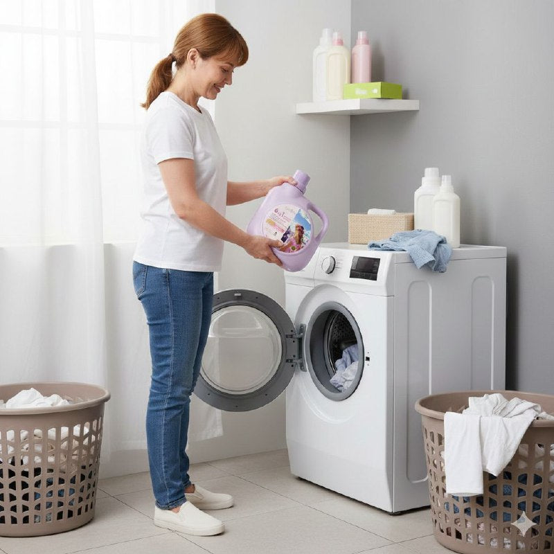 DETERGENTE LIQUIDO 6 EN 1 ANTIBACTERIANO PARA ROPA CON AROMA A LAVANDA SADOER 2KG