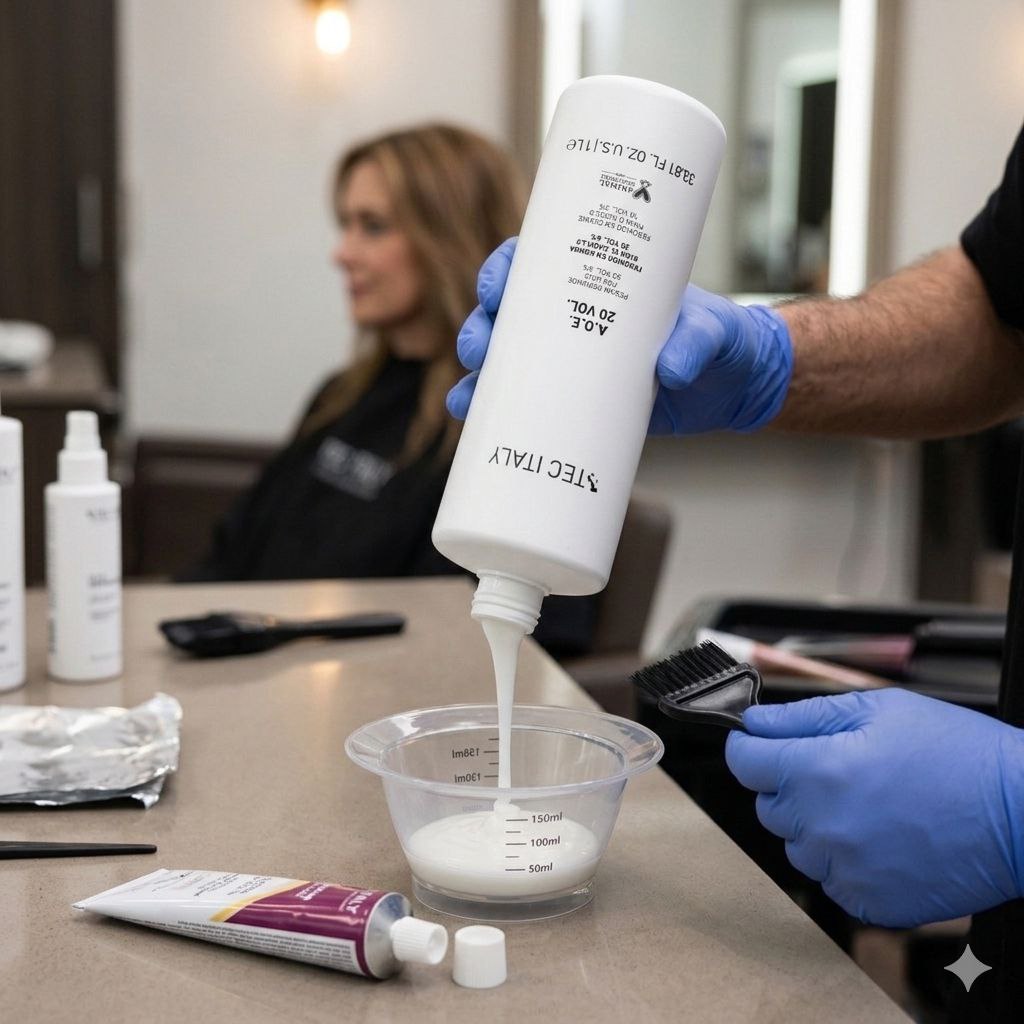 PEROXIDO EN CREMA ACTIVADOR DE COLOR AOE 20 VOL TEC ITALY 1L