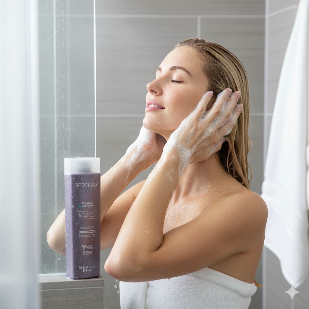 SHAMPOO REPARADOR Y MATIZADOR CON EXTRACTO DE GIRASOL Y ROMERO Y ACEITE DE JOJOBA TEC ITALY 300ML