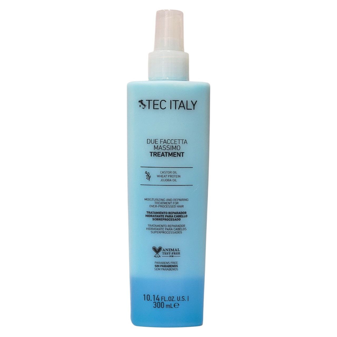 TRATAMIENTO PARA EL CABELLO HIDRATANTE Y REPARADOR PARA CABELLO SOBREPROCESADO SIN ENJUAGUE TEC ITALY 300ML