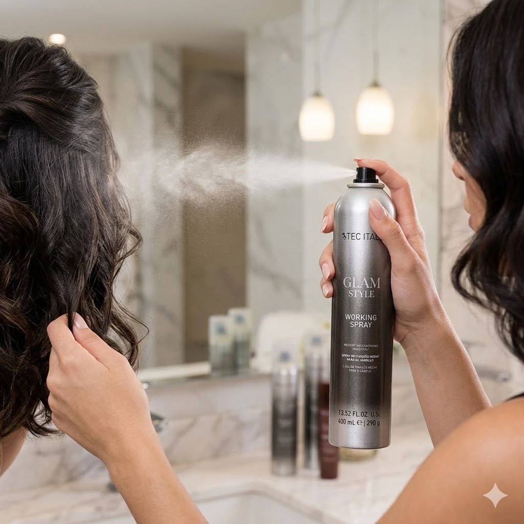 SPRAY PARA EL CABELLO DE FIJACION MEDIA PARA ESTILIZADO Y FINALIZADO TEC ITALY 400ML