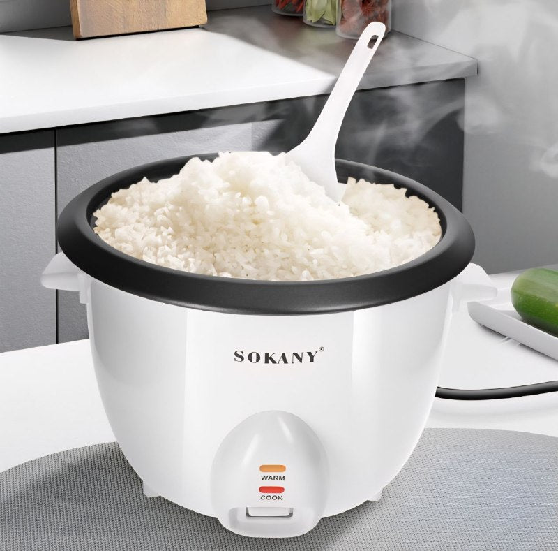 MAQUINA ARROCERA ELECTRICA DE ACERO INOXIDABLE 1.8L POTENCIA 700W SOKANY SK-07058