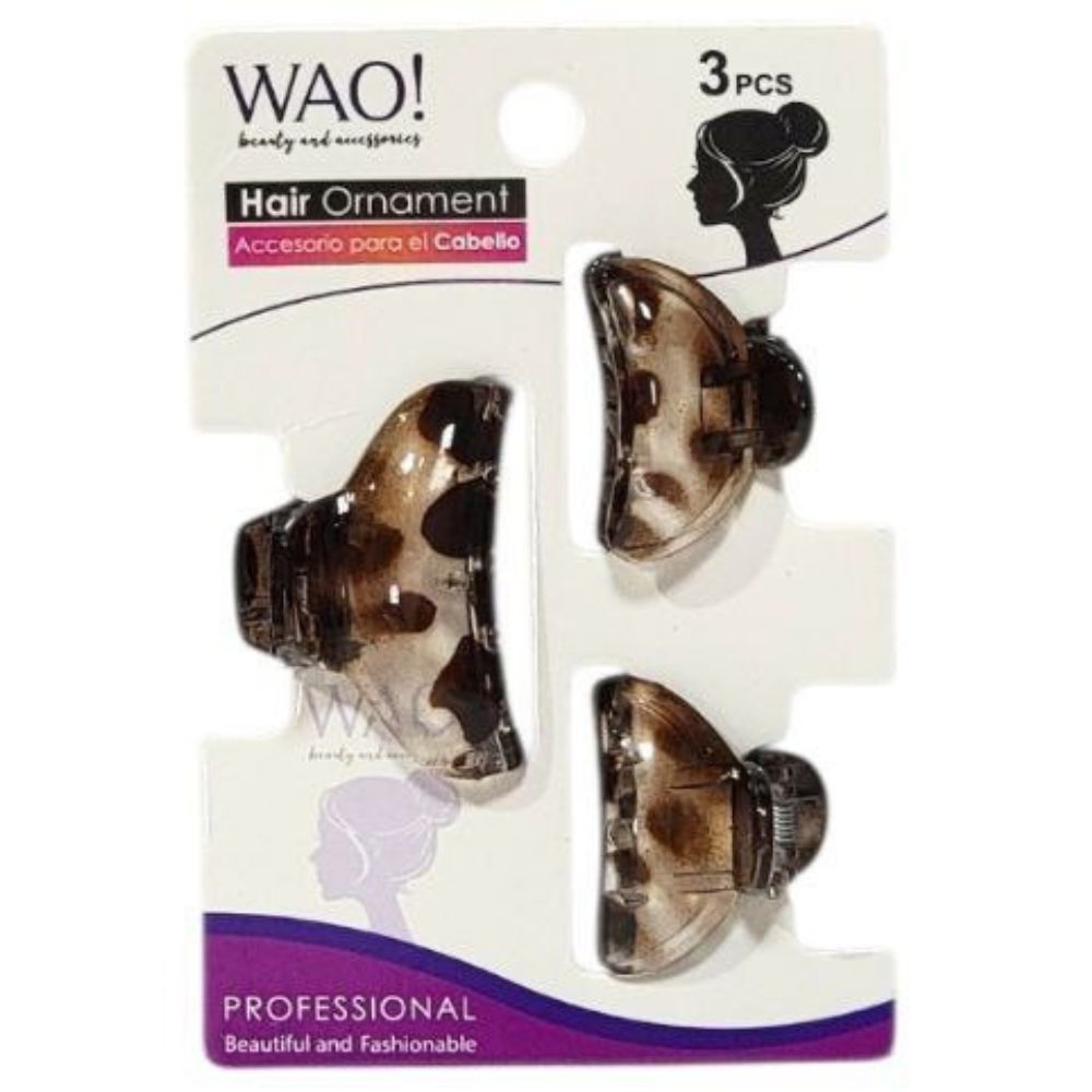 GANCHO PARA EL CABELLO DE AGARRE FIRME 3PCS WAO! 4CM,3CM X 2PCS
