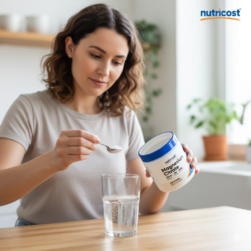 VITAMINAS EN POLVO DE CITRATO DE MAGNESIO PARA LA RELAJACION MUSCULAR Y SUEÑO NUTRICOST 250G