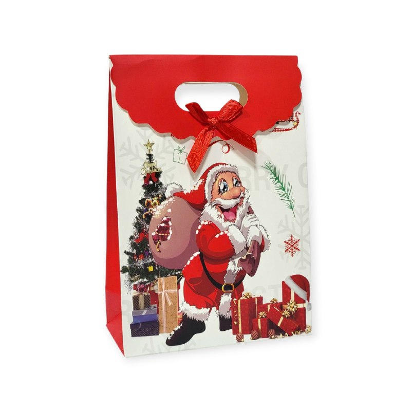 BOLSA DE REGALO NAVIDEÑA MINI MEDIANO 14X21CM