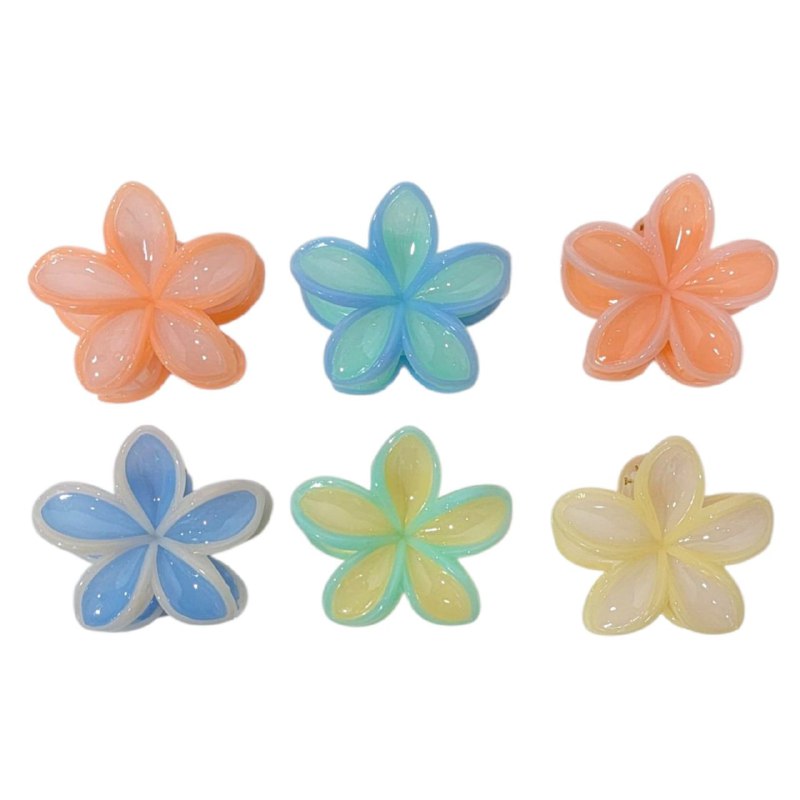 GANCHO PARA EL CABELLO DE FLOR HAWAIANA, PINZAS DE SUJECION FUERTE, ACCESORIO PARA EL CABELLO PAQUETE DE 12UND, MEDIDA 7CM