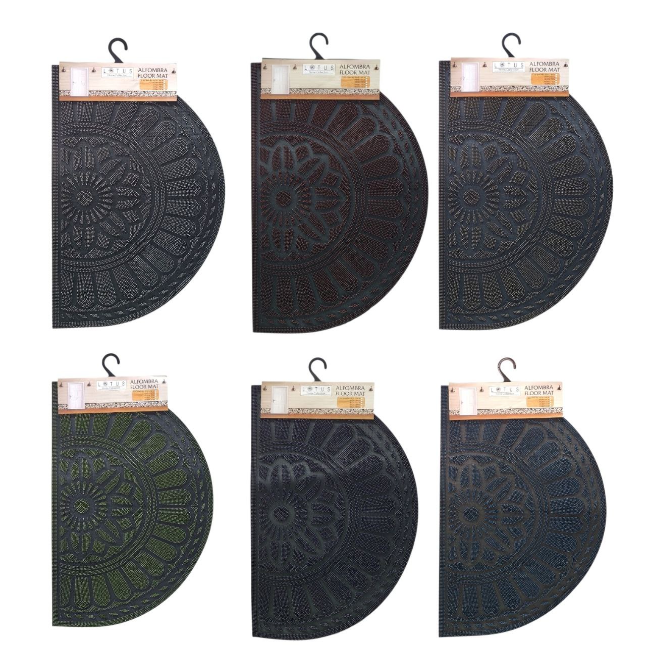 ALFOMBRA DECORATIVA DE DE CAUCHO PARA EXTERIORES LOTUS 40X60CM