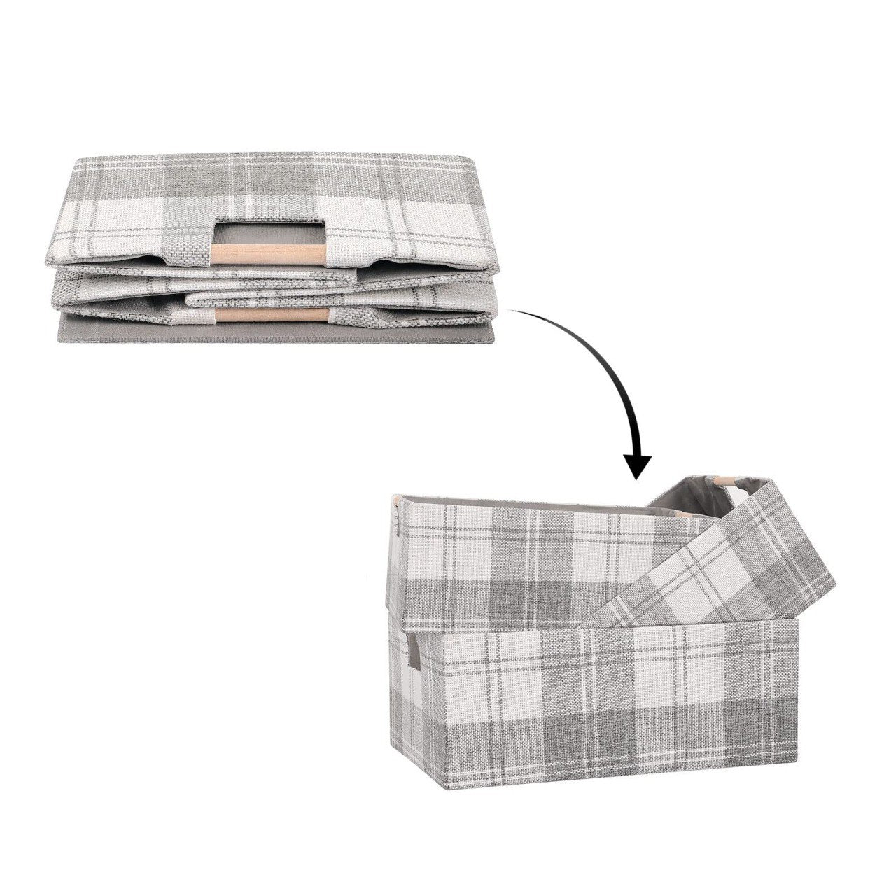 ORGANIZADOR DE ALMACENAMIENTO MULTIUSO PLEGABLE DE TELA HOME IMPLEMENTS 33X13CM