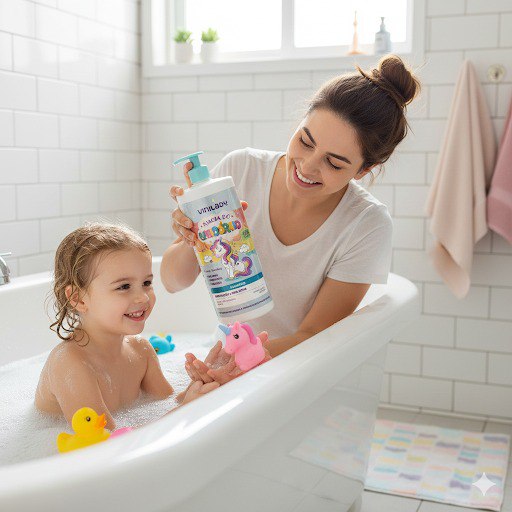 SHAMPOO PARA BEBÉ MAGIA DE UNICORNIO VINILADY 1L