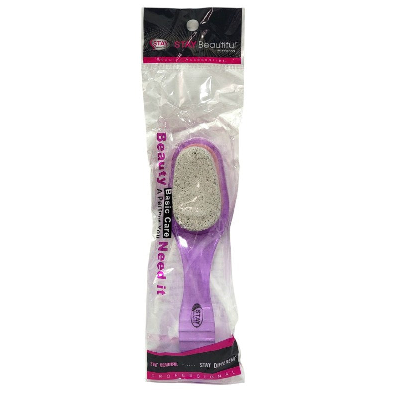 LIMA PIEDRA POMEZ LIMA DE PEDICURA 2 EN 1 STAY BEAUTIFUL 2X21CM, 4 COLORES