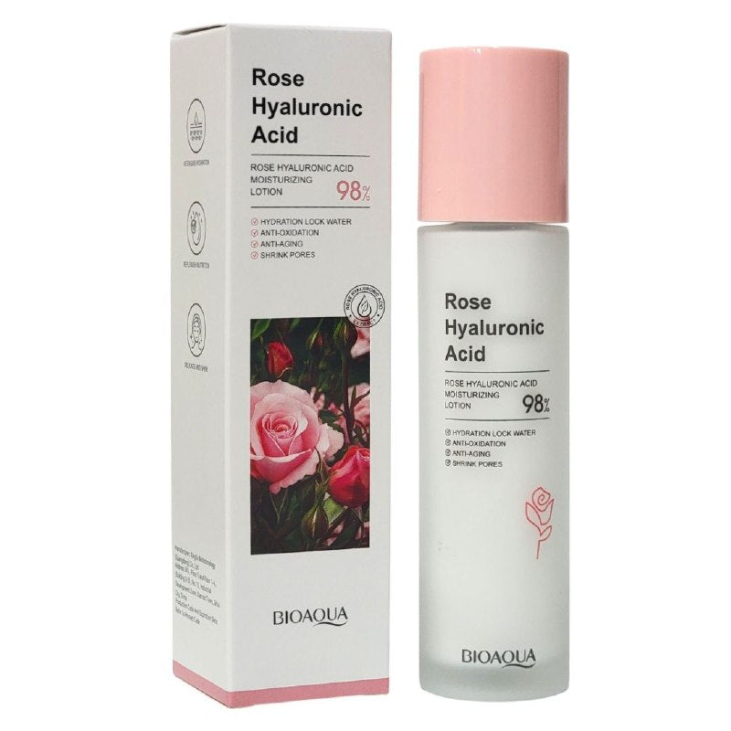 CREMA CORPORAL HIDRATANTE Y ACLARANTE CON ESENCIA DE ROSAS BIOAQUA 100ML