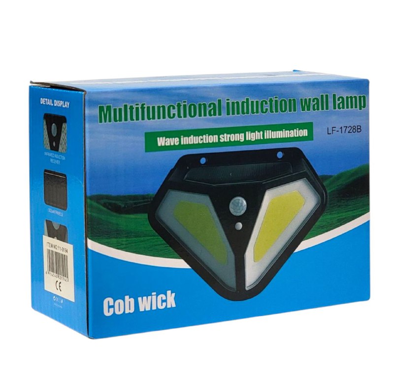 LUZ LED, SOLAR, LAMPARA DE PARED DE INDUCCION MULTIFUNCIONAL, LUZ INTENSA, CARGA SOLAR AUTOMATICA DIURNA, SENSOR DE MOVIMIENTO