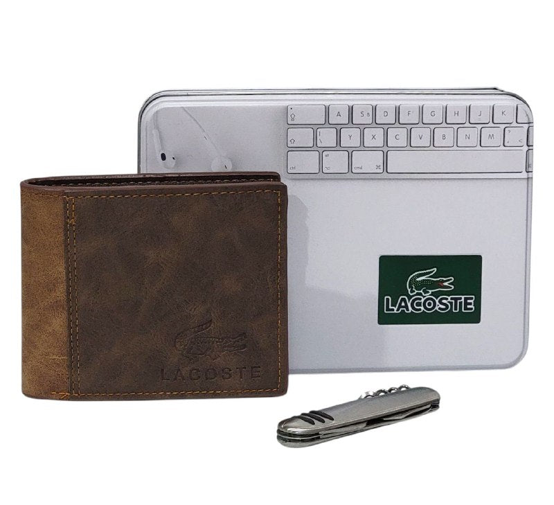 BILLETERA ECONÓMICA LACOSTE CON NAVAJA