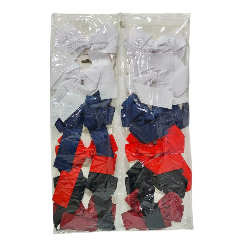 GANCHO PARA EL CABELLO DE MOÑO, PINZAS FUERTES EN PAQUETE DE 12UND 14X17CM