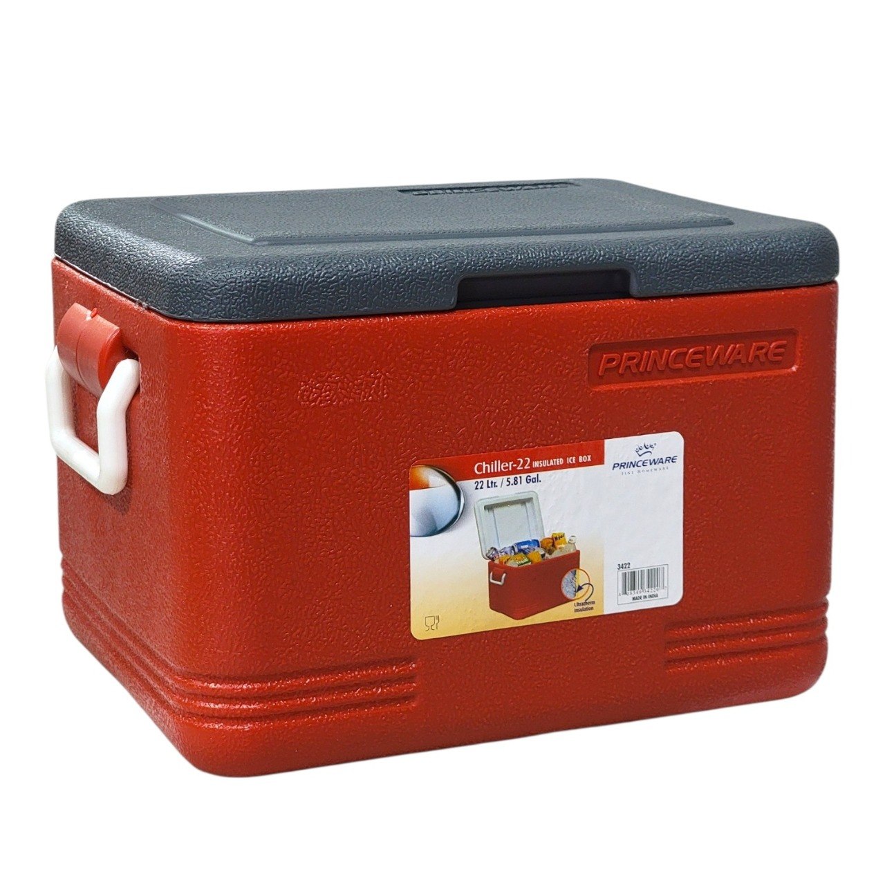 SET DE HIELERAS PORTATILES DE PLASTICO REFROZADO PRINCEWARE 6L & 22L