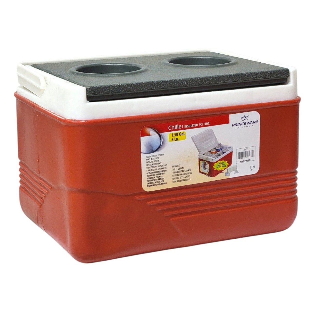 SET DE HIELERAS PORTATILES DE PLASTICO REFROZADO PRINCEWARE 6L & 22L