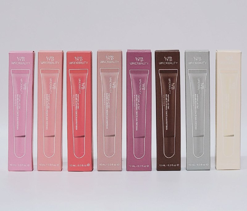 BRILLO LABIAL, DUPE DE RHODE HAILEY BIEBER BALSAMO LABIAL CON COLOR DE PEPTIDOS 8 TONOS WARDABEAUTY 10ML