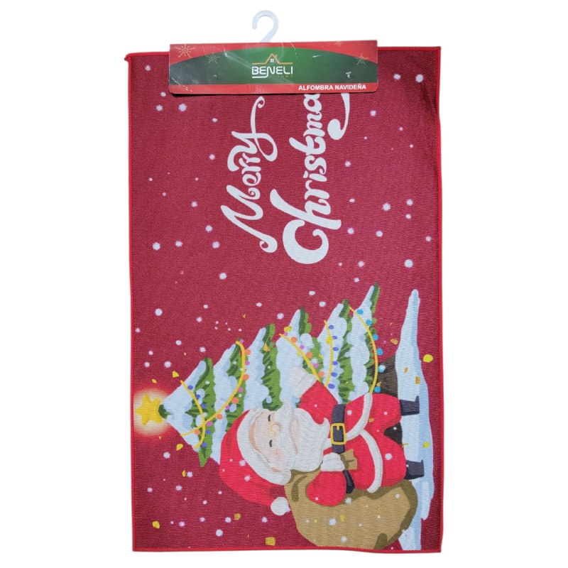 ALFOMBRAS DECORATIVAS NAVIDEÑAS PARA PISO ELEGANTES Y FESTIVAS 50X80CM, CREAN UNA ATMOSFERA MAGICA EN TU ENTRADA, COCINA O PASILLO BENELI HOME 6 ESTILOS