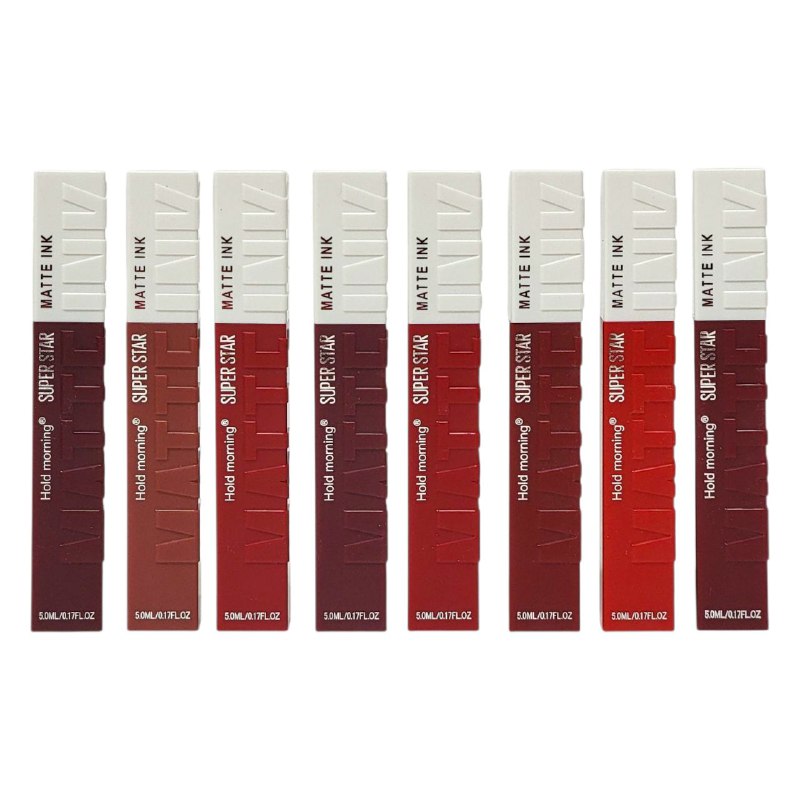 BRILLO LABIAL LIQUIDO CON ACABADO MATTE HIDRATANTE HOLD MORNING 5ML, DUPE DE MAYBELLINE, 8 TONOS