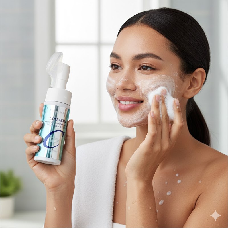 LIMPIADOR FACIAL CON COLAGENO REJUVENECEDOR 150G, LIMPIA Y NUTRE LA PIEL CON AMINOACIDOS Y COLAGENO CON TEXTURA ESPUMOSA Y DELICADA ELIMINA LA SUCIEDAD DEJANDO LA PIEL SUAVE MILLION PAULINE