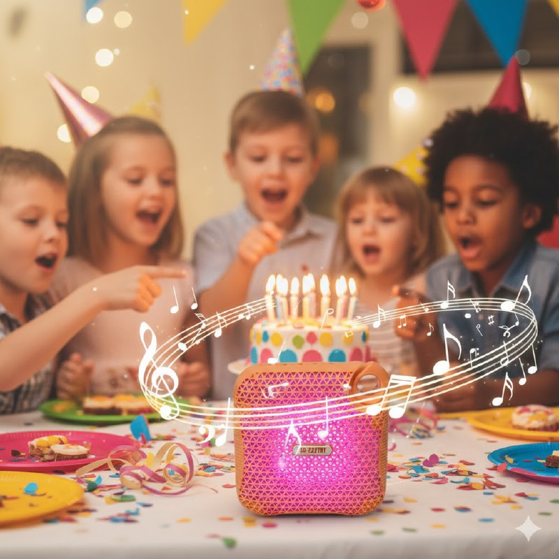 PARLANTE ALTAVOZ INALAMBRICO CON LUCES LED 11X11CM MOBILE SPEAKER MS-2227BT 8 COLORES