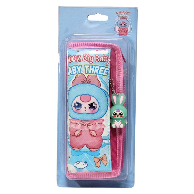 CARTUCHERA DE LABUBU QUE COMBINA ORGANIZACION IMPECABLE CON DISEÑO IRRESISTIBLE 3 COLORES