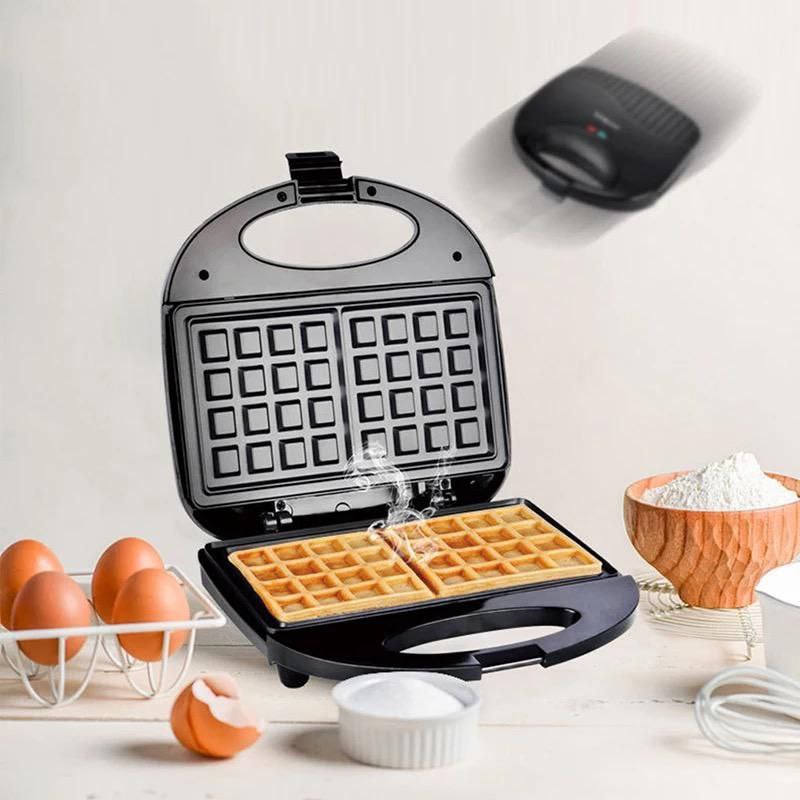 MAQUINA WAFFLERA CUADRADA CON 750W DE POTENCIA, CALENTAMIENTO RAPIDO SK-114 SOKANY