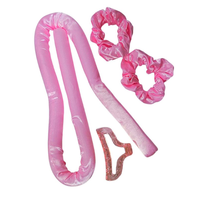 RIZADORES DE PELO SIN CALOR, QUE PERMITEN CREAR ONDAS Y RIZOS SUAVE Y PROTEGIDOS, EVITANDO DAÑOS POR CALOR, FABRICADOS CON MATERIALES SUAVES FACILES DE USAR 3 COLORES