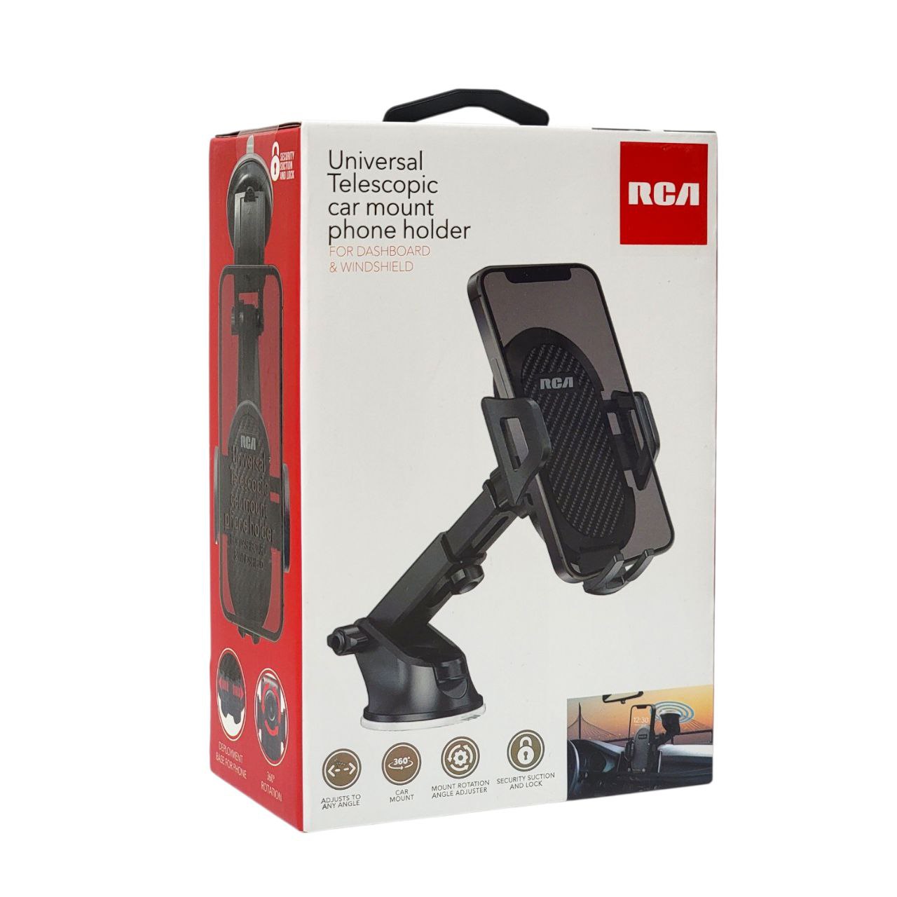 SOPORTE UNIVERSAL TELESCÓPICO PARA TELÉFONO EN EL AUTO RCA