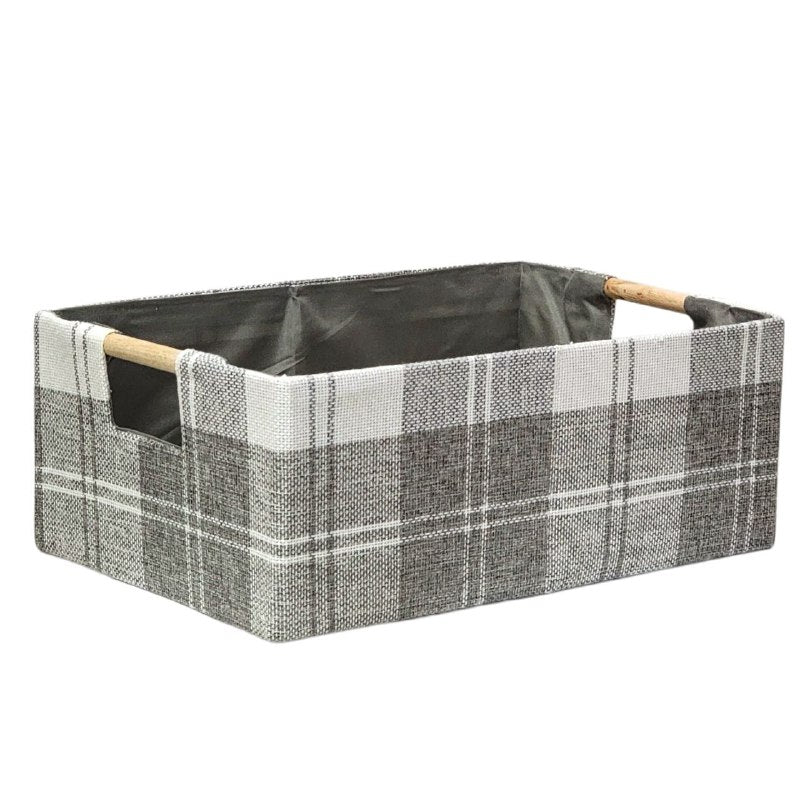 ORGANIZADOR CAJA DE ALMACENAMIENTO PLEGABLE 33X13CM, CESTA DE TELA CON ASA INTEGRADA PARA ORGANIZAR ROPA, JUGUETES, ETC MNT HOME IMPLEMENTS