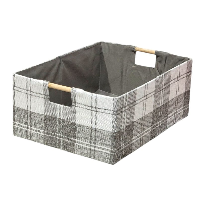 ORGANIZADOR CAJA DE ALMACENAMIENTO PLEGABLE CON TAPA 33X13CM, CESTA DE TELA PERFECTA PARA MANTENER TU ESPACIO LIMPIO Y ORDENADO MNT HOME IMPLEMENTS