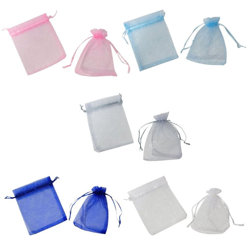 BOLSA ORGANIZADORA PARA REGALOS DE JOYERIA, BOLSA DE BODA, DULCES, PERLAS AMOTATIZANTES, ETC MEDIDA 10X12CM, PAQUETE DE 10UND