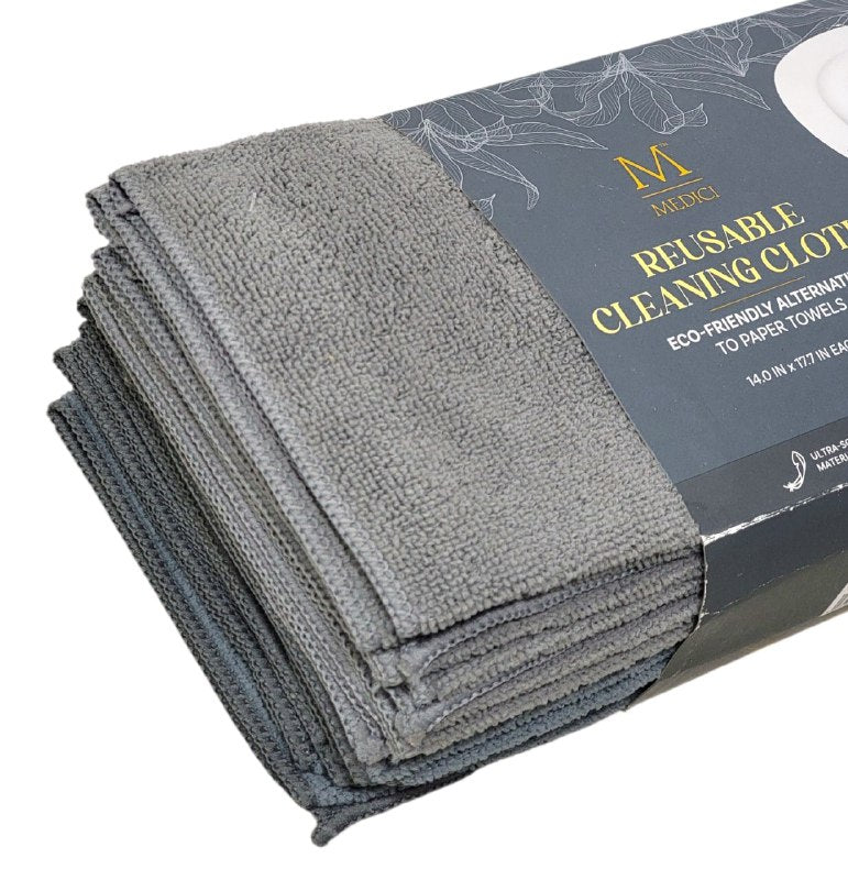 TRAPO DE MICROFIBRA MULTIUSOS EN PAQUETE DE 16 PIEZAS MEDICI 35X45CM