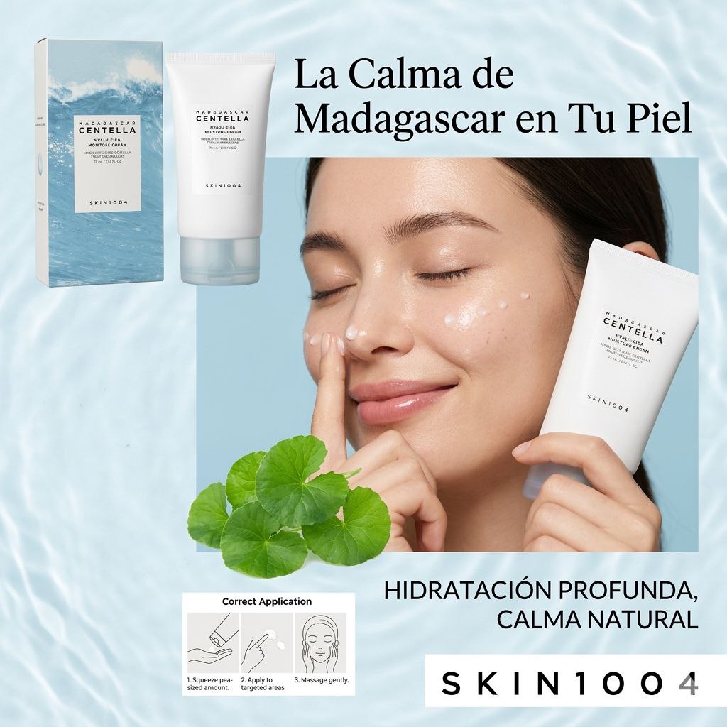 CREMA FACIAL HIDRATANTA EN GEL HIDRATANTE CON ACIDO HIALURONICO Y CENTELLA ASIATICA SKIN1004 75ML