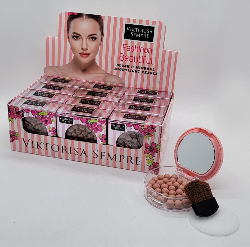 BLUSH RUBOR EN PERLAS ILUMINDORA DUPE VICTORIA SECRET 3 TONOS VIKTORISA SEMPRE