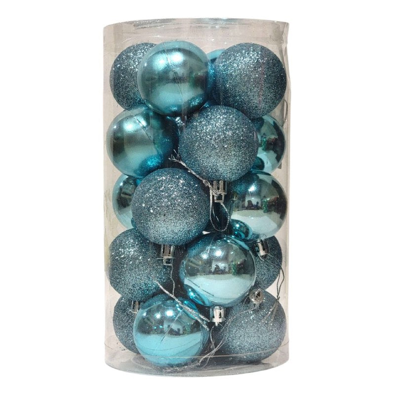 DECORACION ADORNO NAVIDEÑO PAQUETE DE 20 BOLAS DECORATIVAS, 5CM IDEALES PARA DARLE UN TOQUE UNICO A TU ARBOL DE NAVIDAD