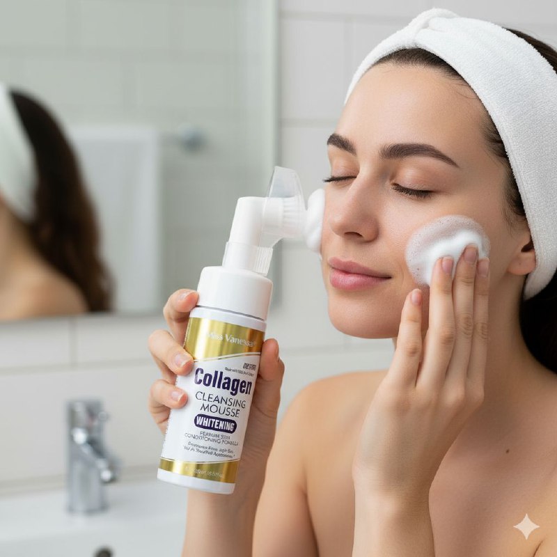 LIMPIADOR FACIAL BLANQUEADOR CON COLAGENO SUAVIZANTE MISS VANESSA 150ML