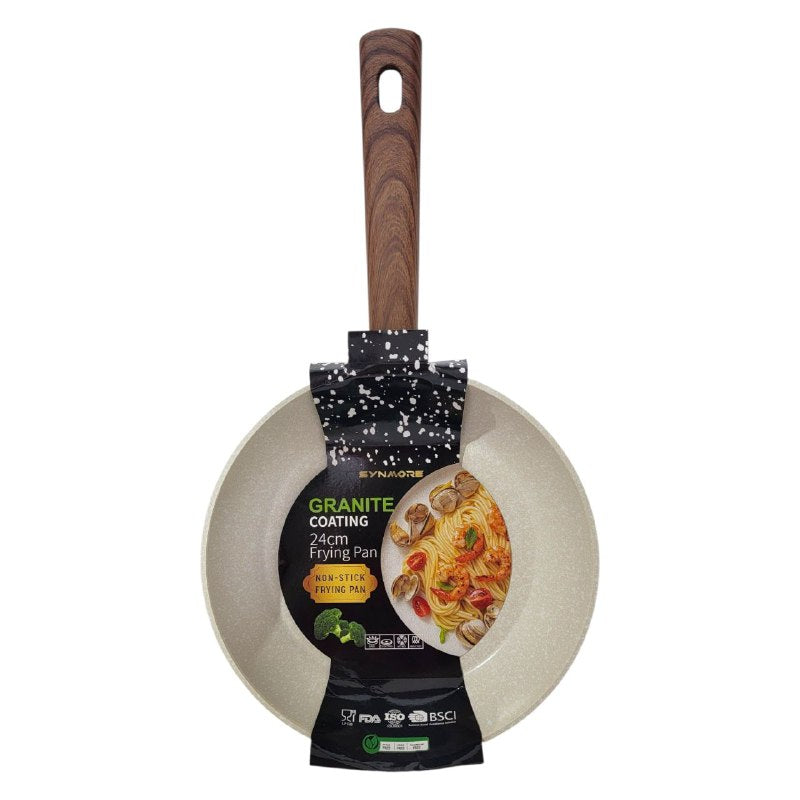 SARTEN DE COCINA MULTIUSOS ANTIADHERENTE, RECUBRIMIENTO DE GRANITO ECOLOGICO SYNMORE 24CM