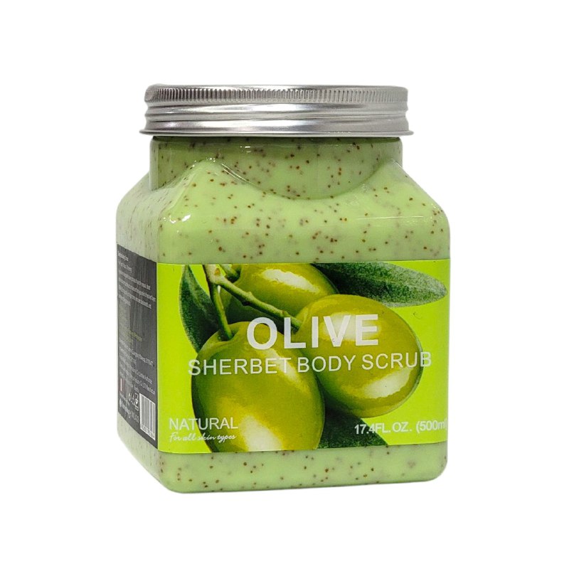 CREMA CORPORAL EXFOLIANTE DE OLIVA SUAVIZANTE, DA BRILLO RAIDANTE Y QUITA MANCHAS OSCURAS NATURAL FOR ALL SKIN 500ML