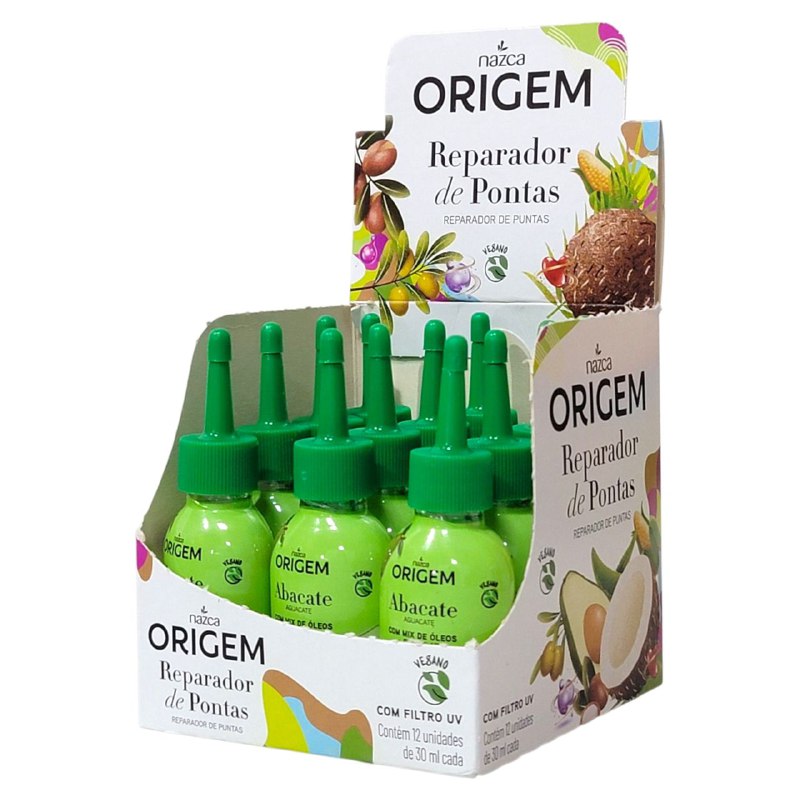 ACEITE PARA EL CABELLO DE AGUACATE REPARADOR DE PUNTAS Y MIX DE OLEOS NAZCA ORIGEM 30ML