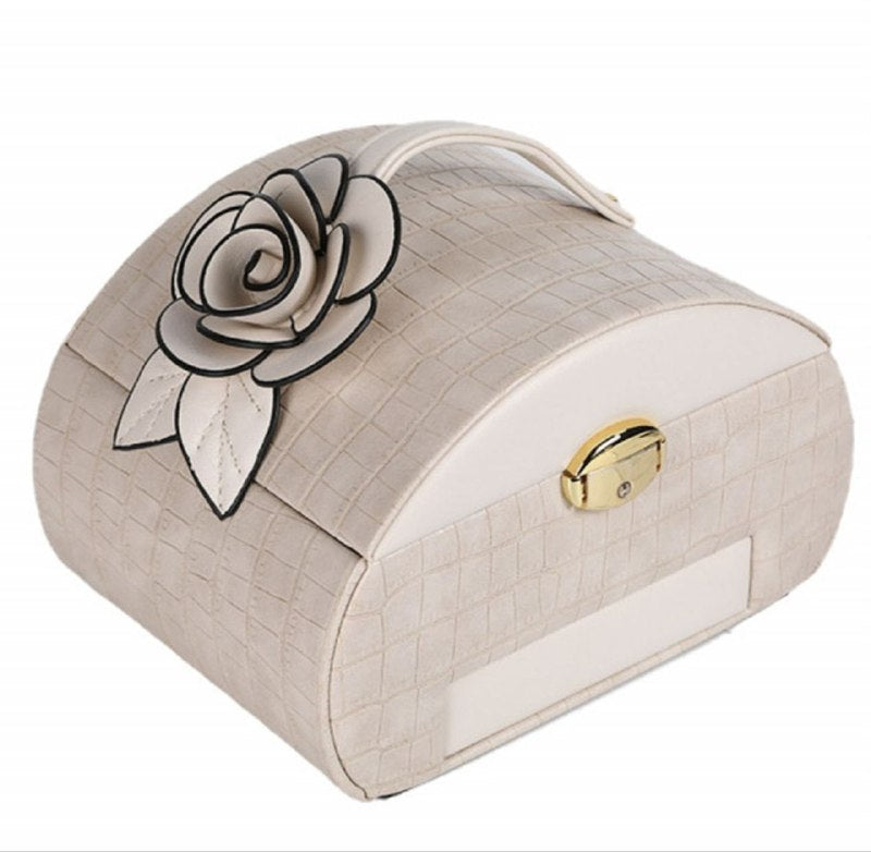 ORGANIZADOR JOYERO ELEGANTE PORTATIL, CAJA DE ALMACENAMIENTO DE JOYAS, FACIL DE TRANSPORTAR