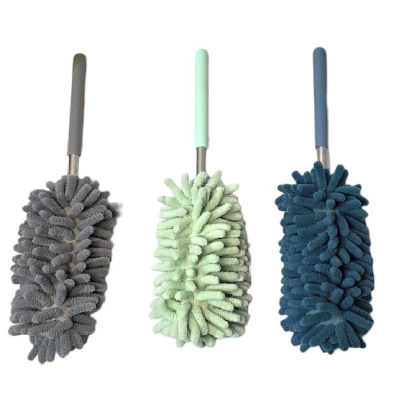 PLUMERO LIMPIADOR DE MICROFIBRA EN SET DE 3 PIEZAS PARA LIMPIEZA 77CM, ATRAPA Y RETIENE EL POLVO HOUSEFUL